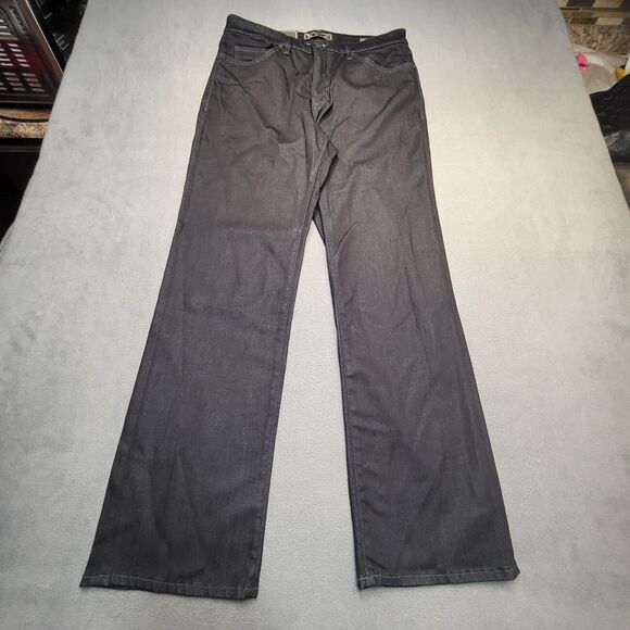 NWT 34 Heritage Jeans Mens 34x32 Charisma Straight Leg Dark Wash Stretch - Picture 1 of 11